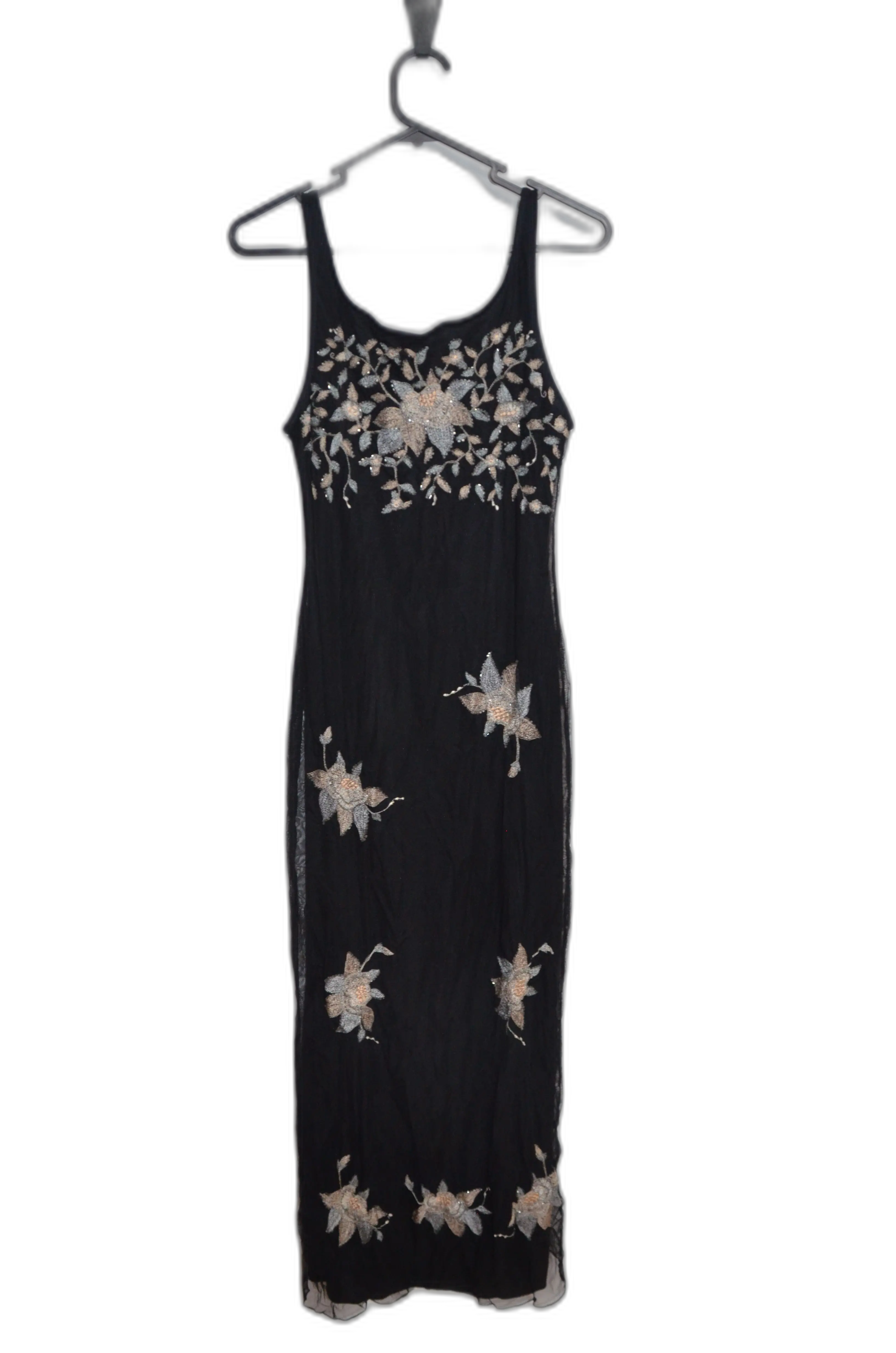 CHELSEA DESIGN womens Black Slip Dress