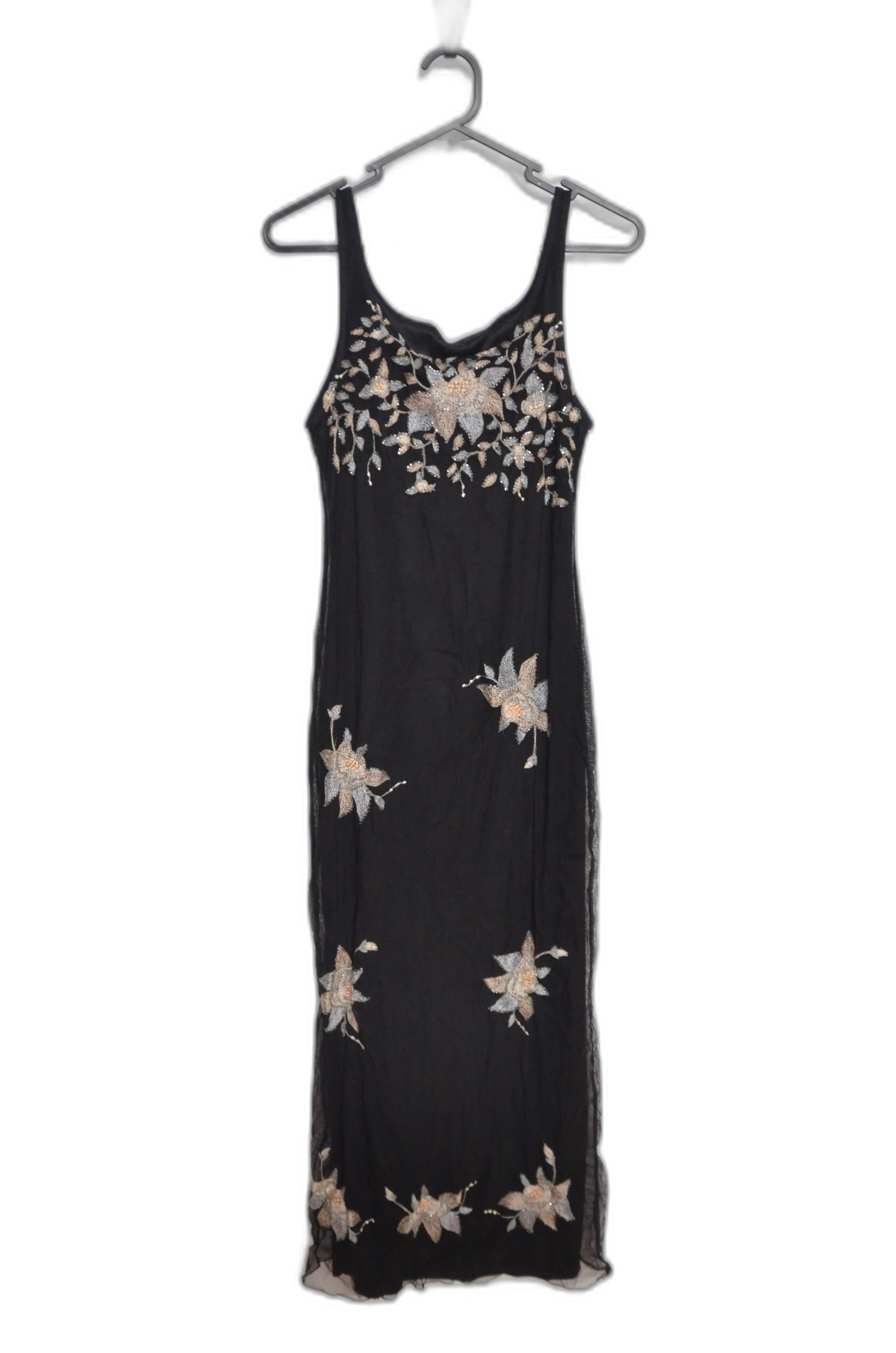CHELSEA DESIGN womens Black Slip Dress thumbnail 2