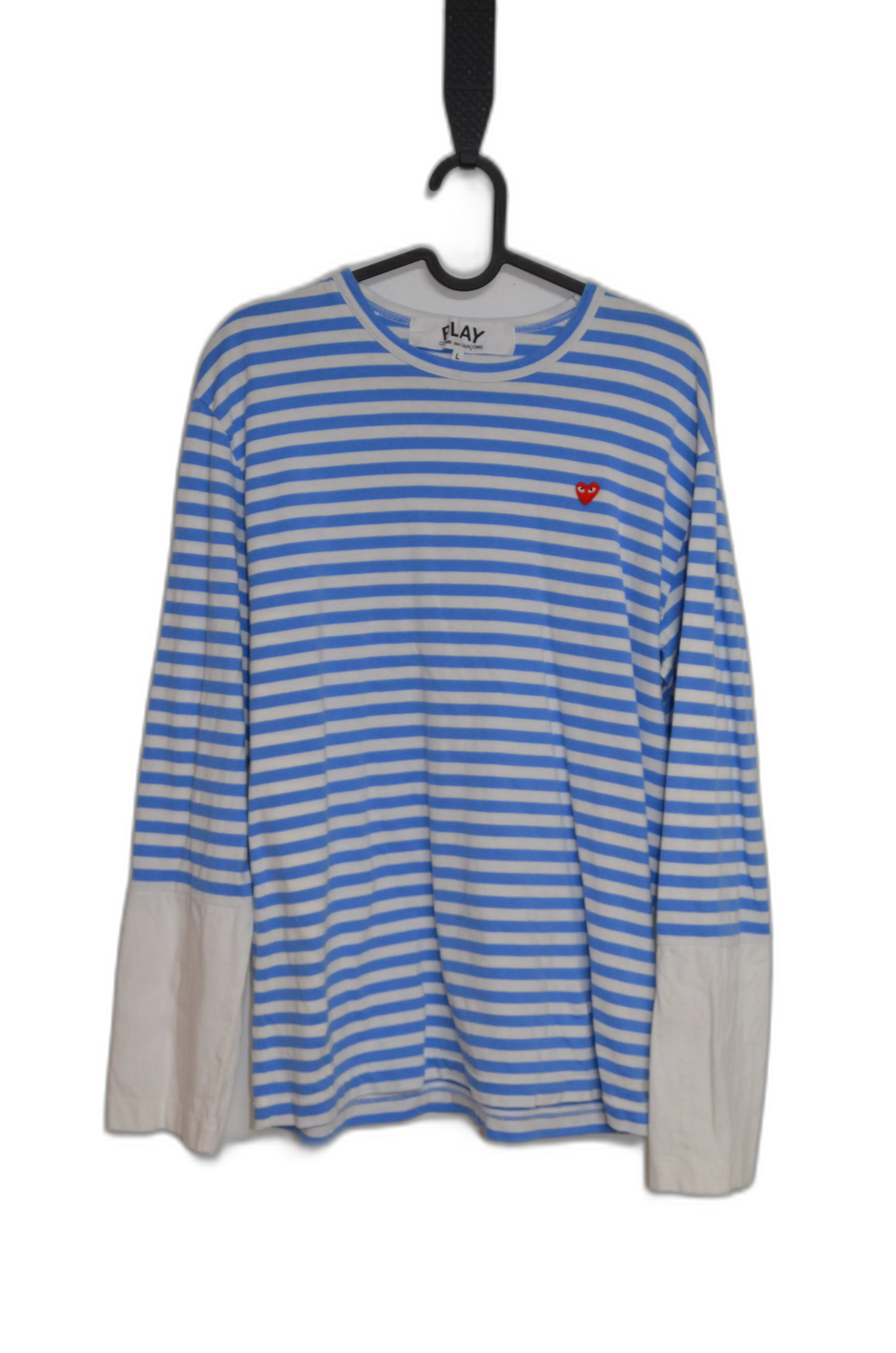 Comme des Garçons mens Blue Long Sleeve T-shirt