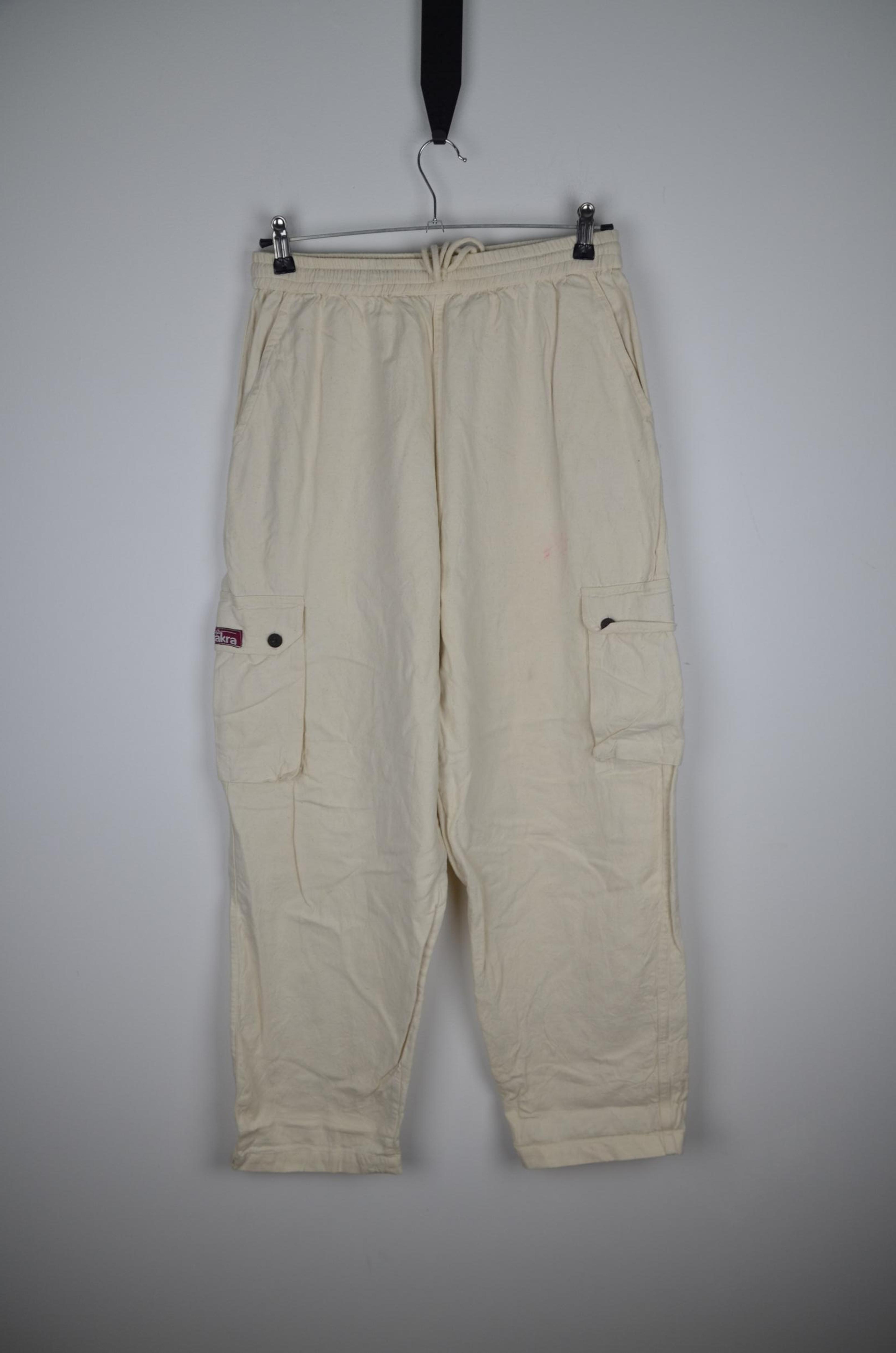 Chakra White Cargo Pants