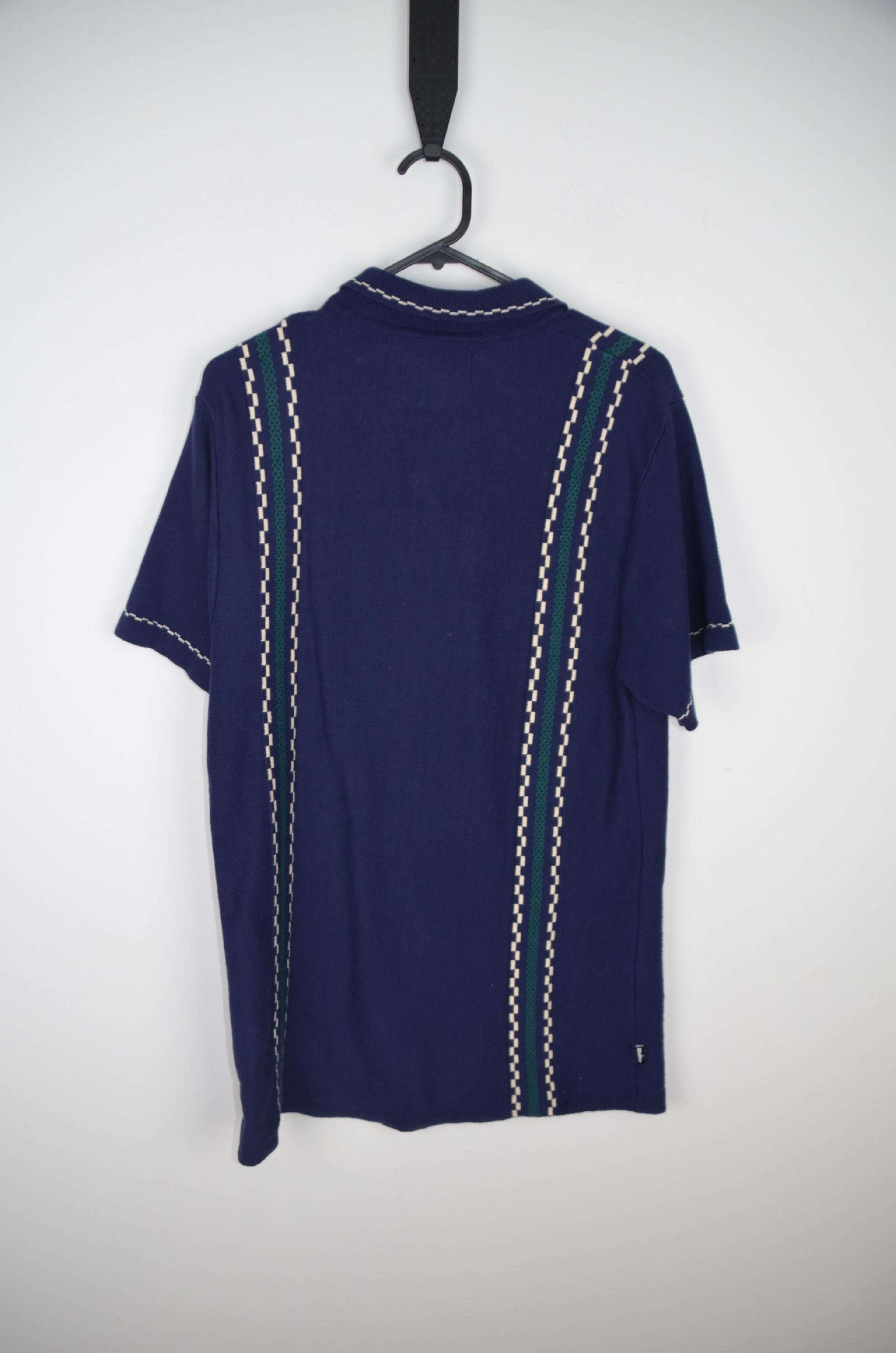 Butter Gods Navy Mens Dress Shirt thumbnail 2