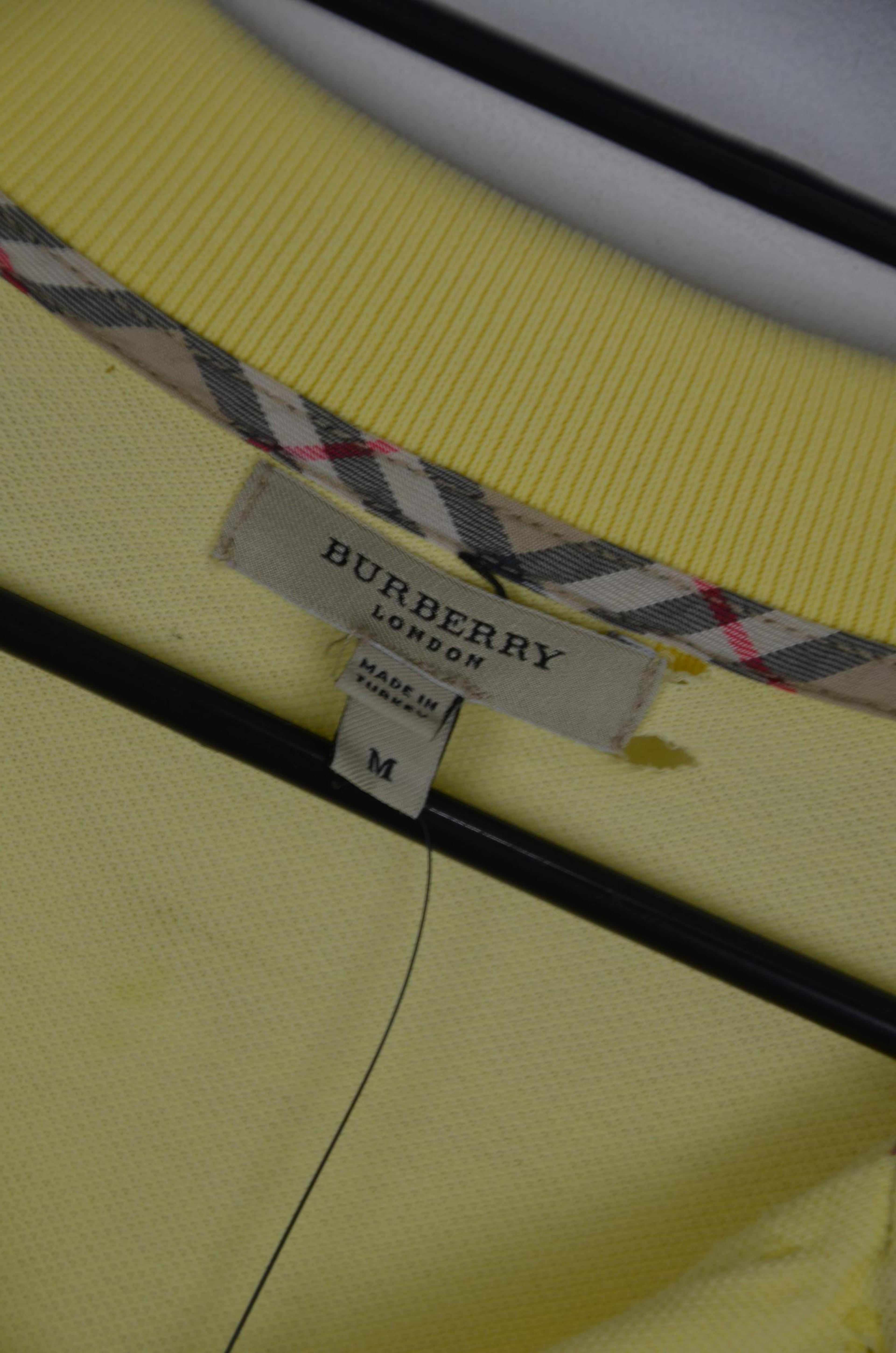Burberry Mens Yellow T-shirts thumbnail 3