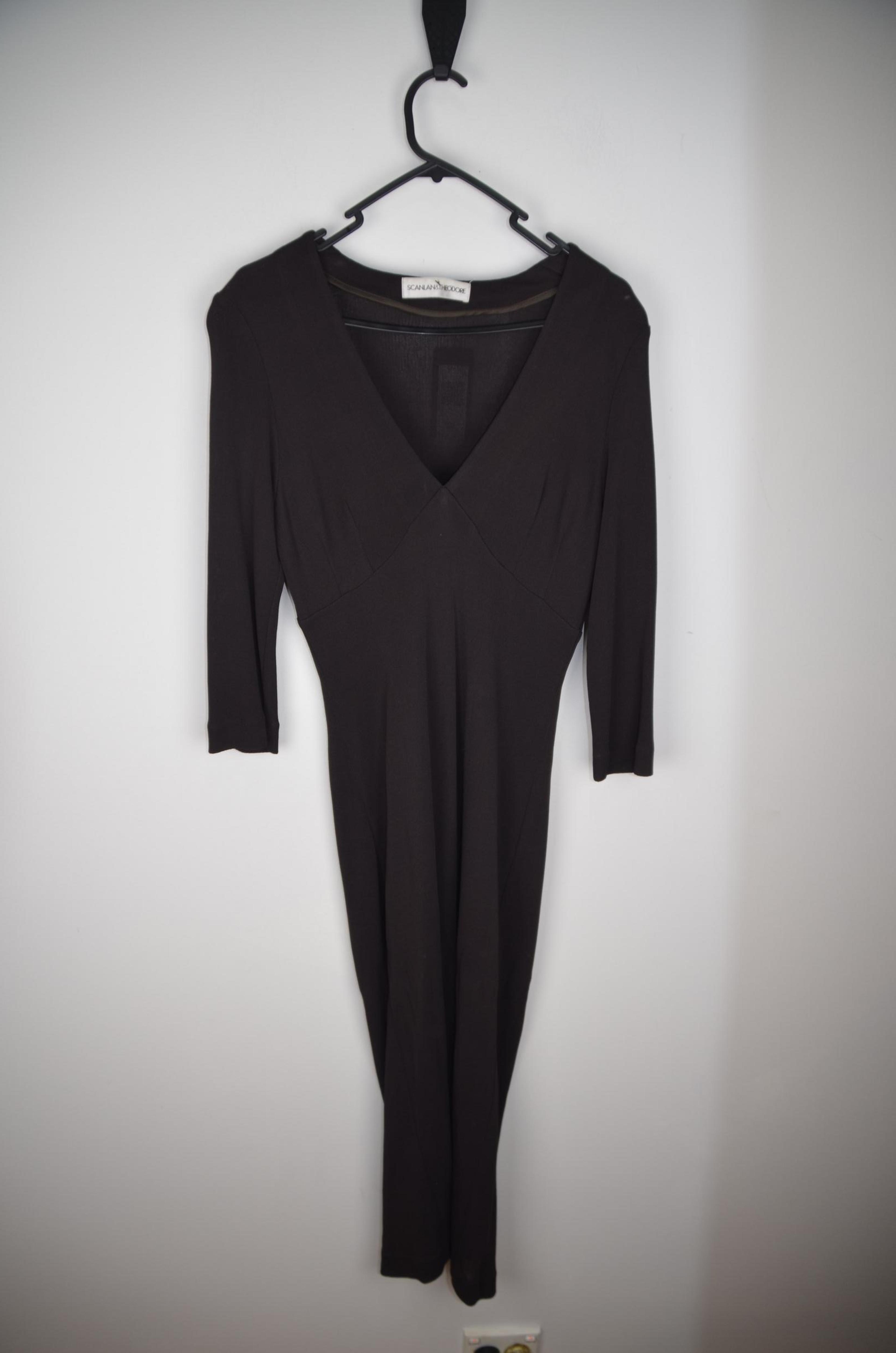 Scanlan & Theodore womens Black Slip Dress