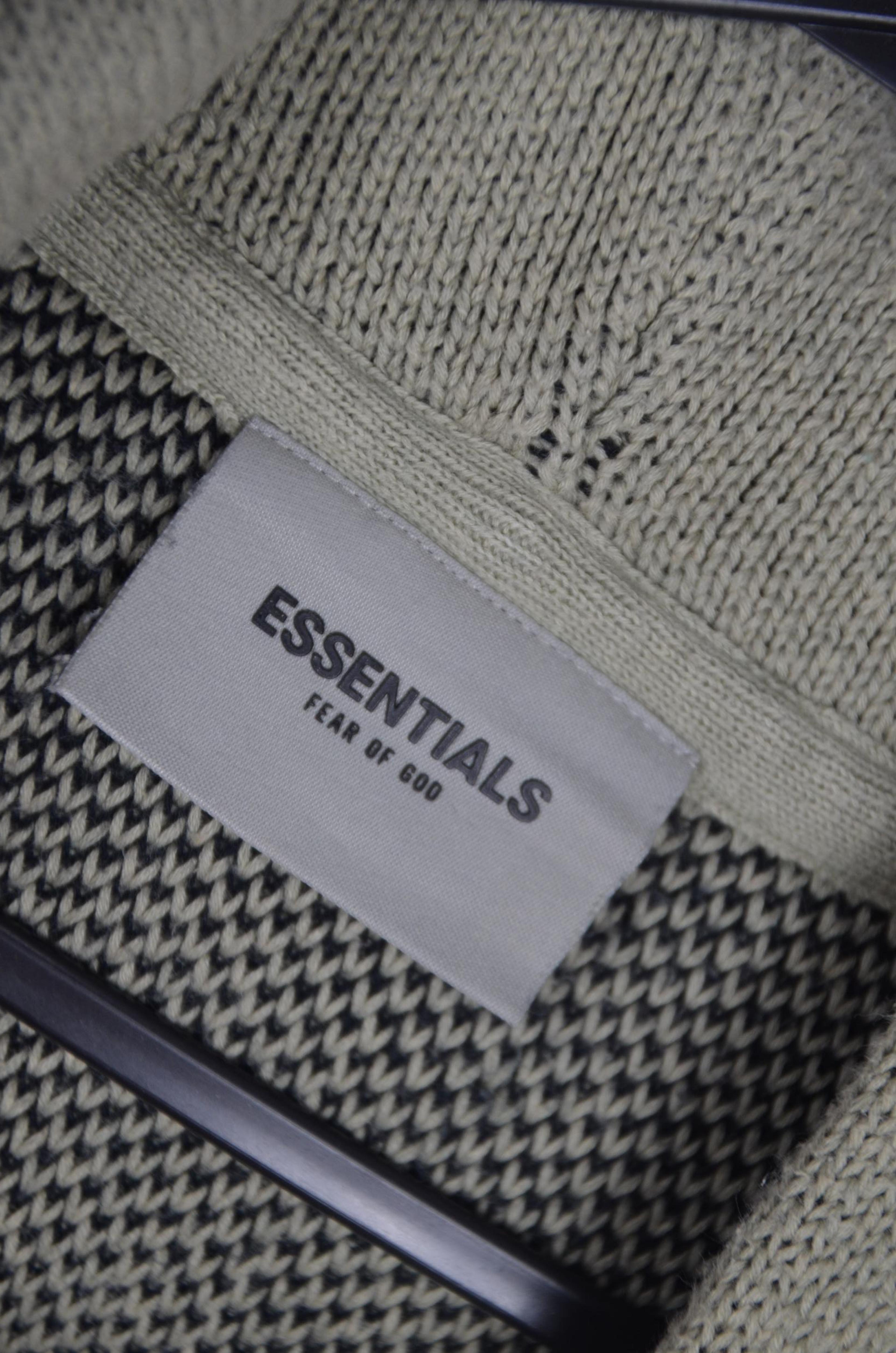 Essentials Fear of God Beige Green Hoodie thumbnail 5