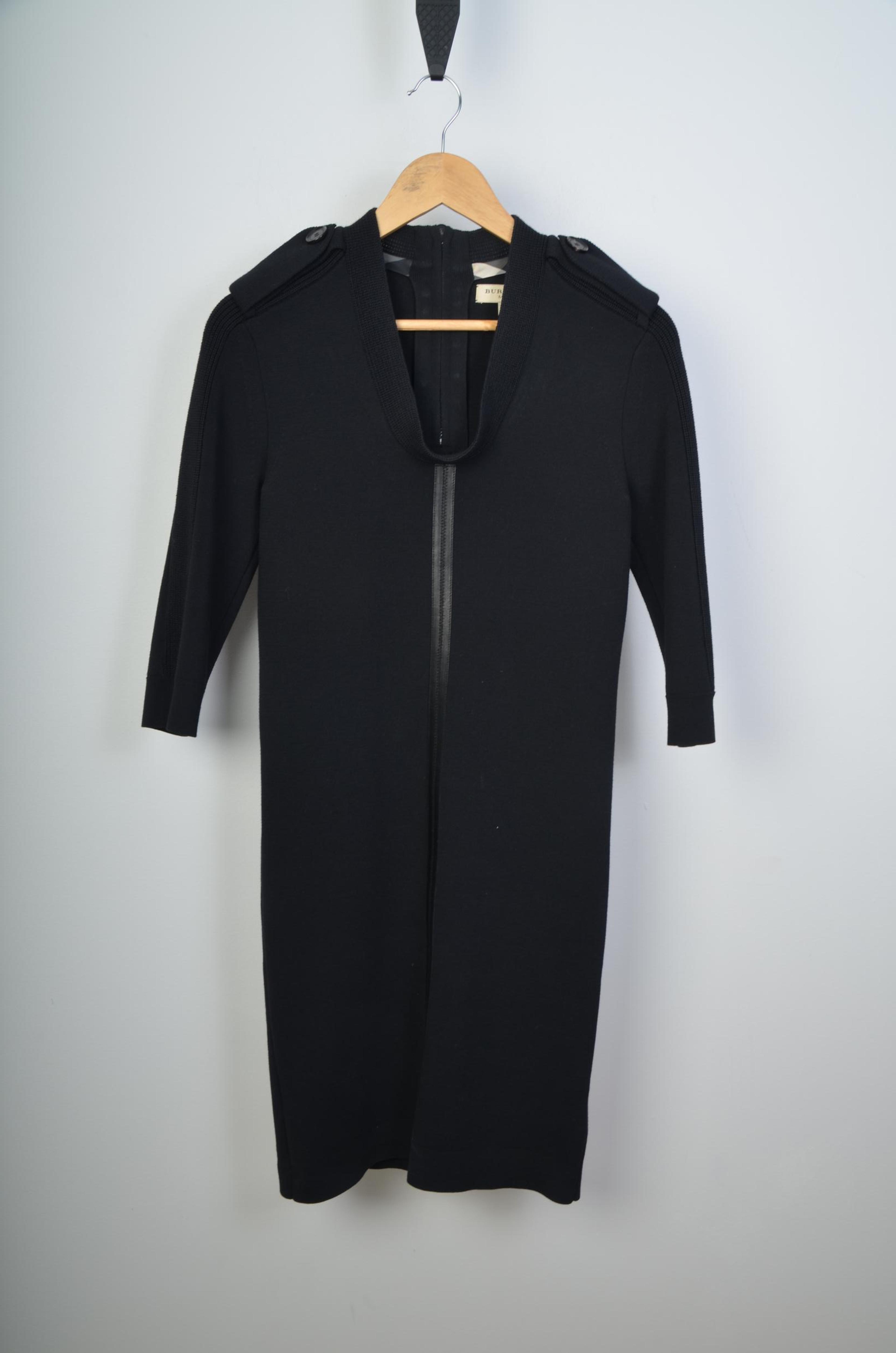 Burberry Womens Black Midi Dress