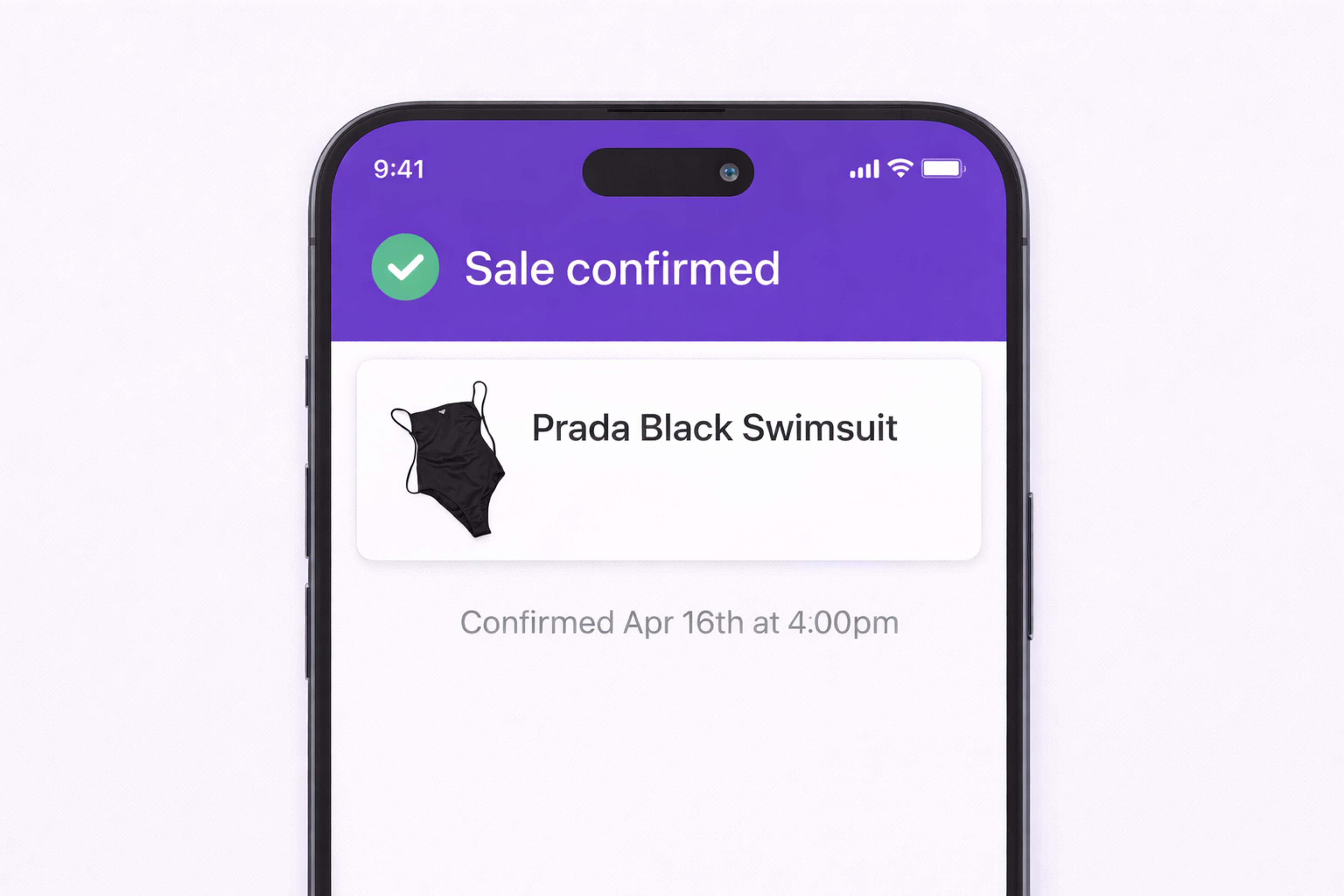 Sale confirmed and consignor payout